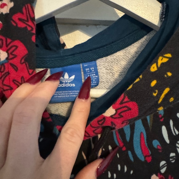 Adidas Multicolor Floral Hoodie - Picture 2 of 4